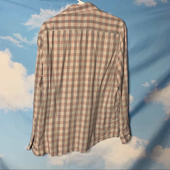 Hyden Yoo- Red & Black Plaid Gray Button Up XLarge - Picture 6 of 11